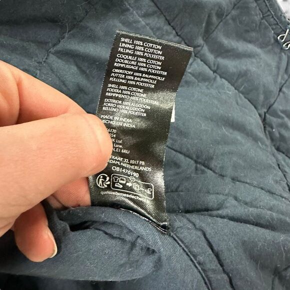 New Free People Chloe Jacket Blue Navy Dusk Combo Floral L - Picture 6 of 7